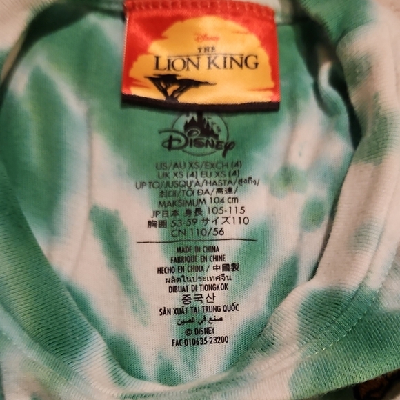 Disney Marvel Spider-Man (XS) Graphic Print & Lion King (XS 4) Tie-Dye Shirt - Picture 8 of 15